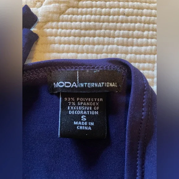 Moda International Navy cocktail Dress - Picture 10 of 10